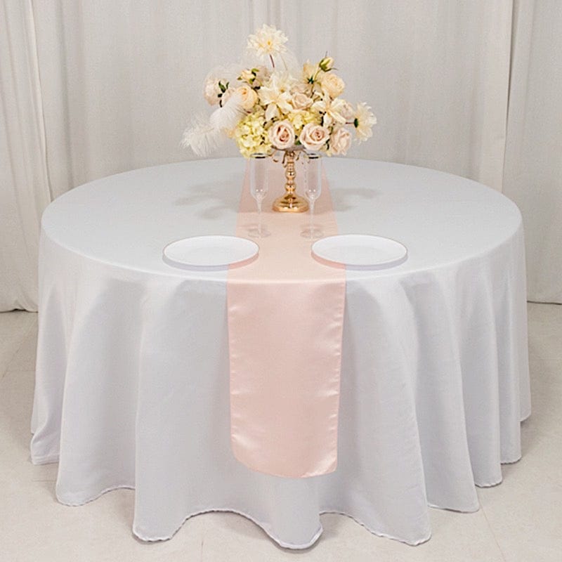 12x108" Satin Table Runner Lustrous Wedding Decorations