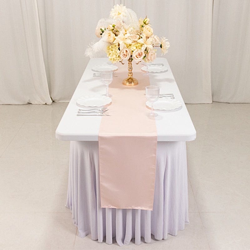 12x108" Satin Table Runner Lustrous Wedding Decorations