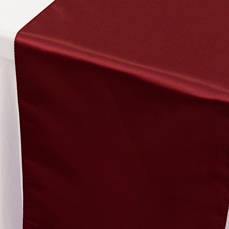 12x108" Satin Table Runner Lustrous Wedding Decorations