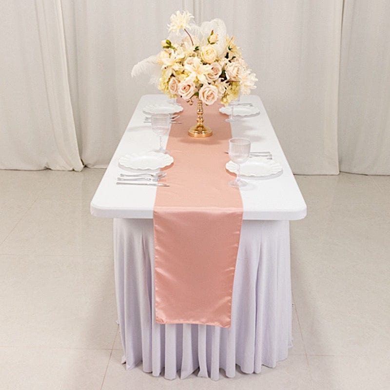 12x108" Satin Table Runner Lustrous Wedding Decorations