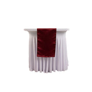 12x108" Satin Table Runner Lustrous Wedding Decorations RUN_LAMR_BURG