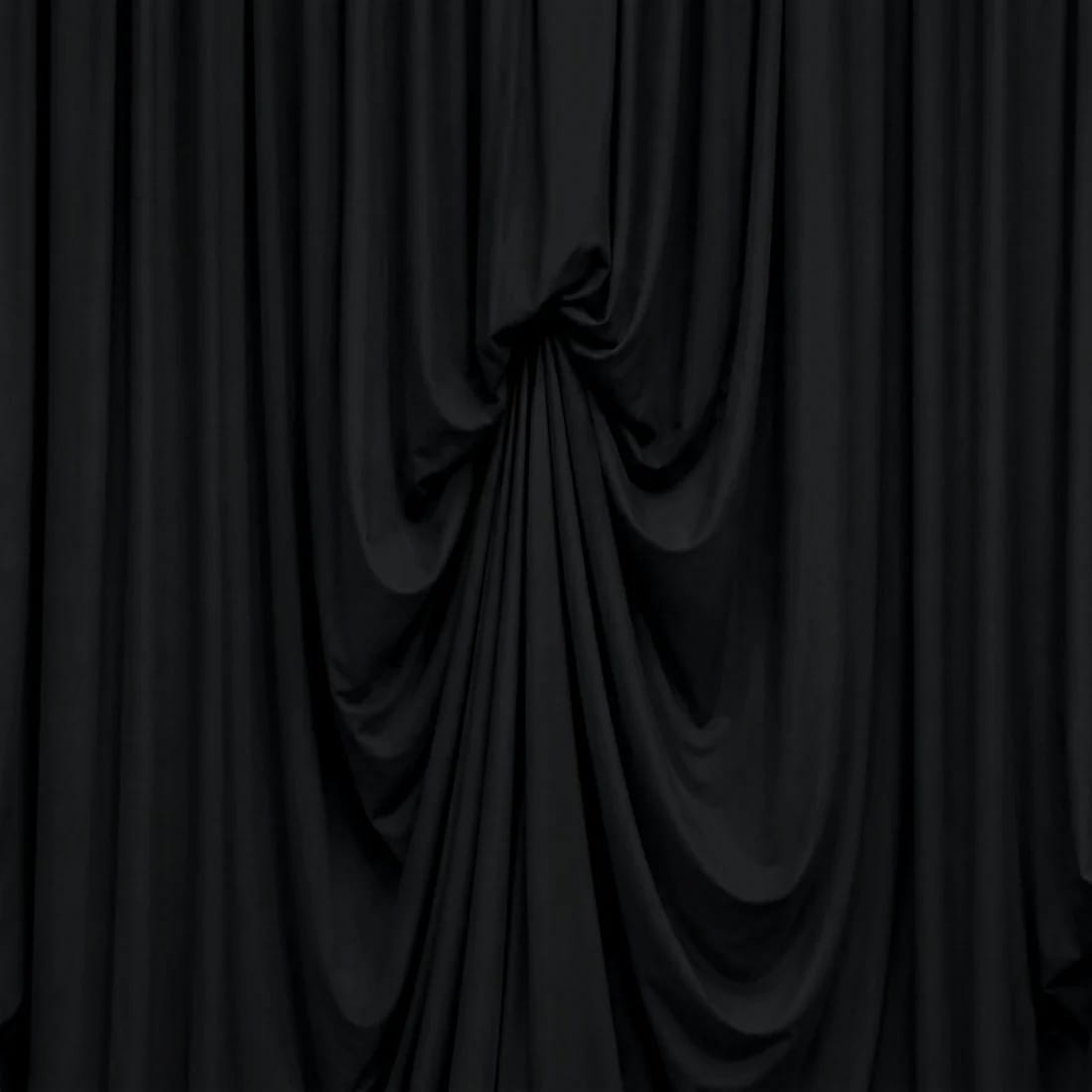 13 ft x 20 ft Pre-Sewn Spandex Backdrop Curtain with 3 Adjustable Ribbon Ties