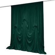 13 ft x 20 ft Pre-Sewn Spandex Backdrop Curtain with 3 Adjustable Ribbon Ties