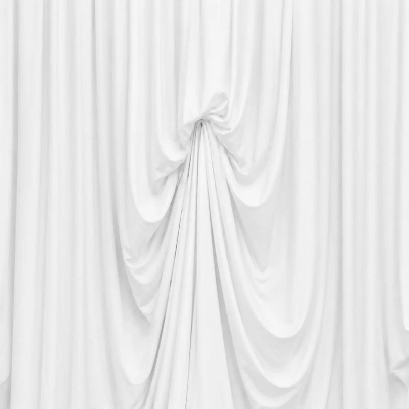13 ft x 20 ft Pre-Sewn Spandex Backdrop Curtain with 3 Adjustable Ribbon Ties