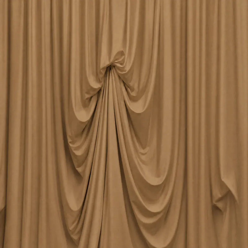 13 ft x 20 ft Pre-Sewn Spandex Backdrop Curtain with 3 Adjustable Ribbon Ties