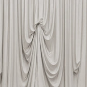 13 ft x 20 ft Pre-Sewn Spandex Backdrop Curtain with 3 Adjustable Ribbon Ties