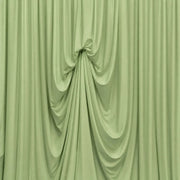 13 ft x 20 ft Pre-Sewn Spandex Backdrop Curtain with 3 Adjustable Ribbon Ties