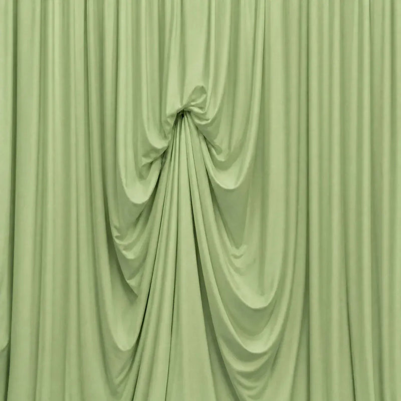13 ft x 20 ft Pre-Sewn Spandex Backdrop Curtain with 3 Adjustable Ribbon Ties