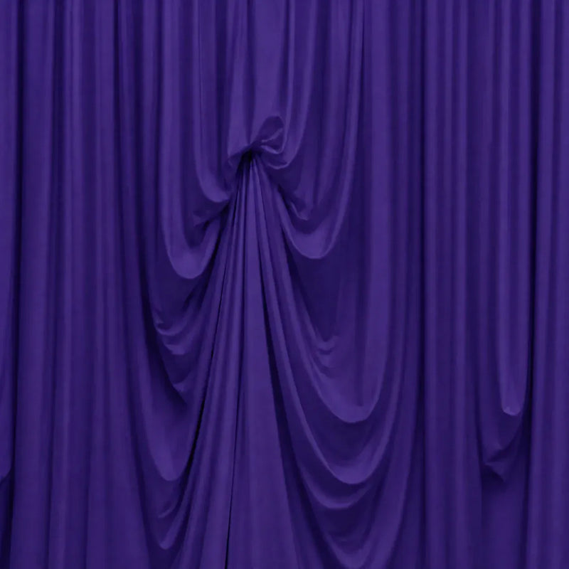13 ft x 20 ft Pre-Sewn Spandex Backdrop Curtain with 3 Adjustable Ribbon Ties