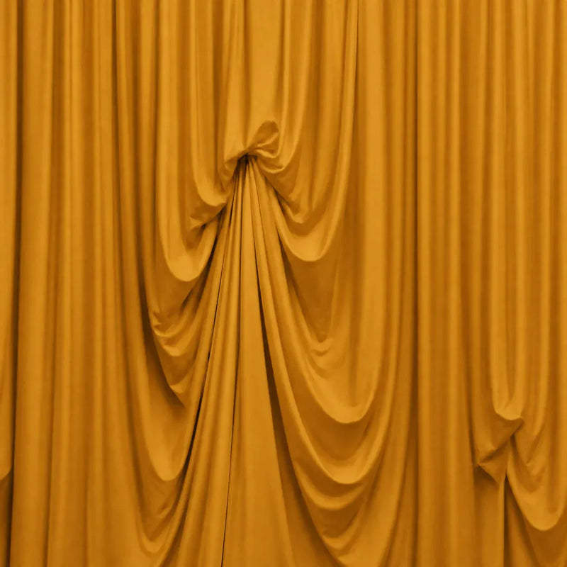 13 ft x 20 ft Pre-Sewn Spandex Backdrop Curtain with 3 Adjustable Ribbon Ties