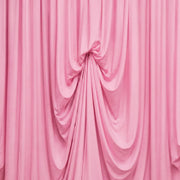 13 ft x 20 ft Pre-Sewn Spandex Backdrop Curtain with 3 Adjustable Ribbon Ties