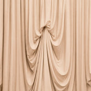 13 ft x 20 ft Pre-Sewn Spandex Backdrop Curtain with 3 Adjustable Ribbon Ties