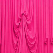 13 ft x 20 ft Pre-Sewn Spandex Backdrop Curtain with 3 Adjustable Ribbon Ties