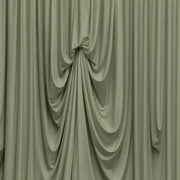 13 ft x 20 ft Pre-Sewn Spandex Backdrop Curtain with 3 Adjustable Ribbon Ties