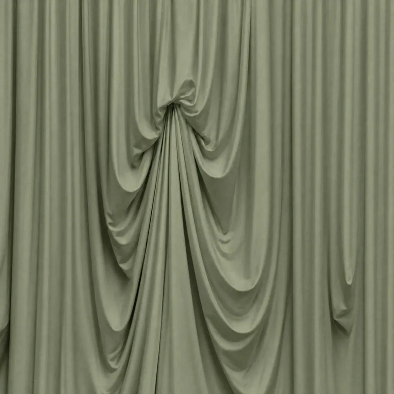 13 ft x 20 ft Pre-Sewn Spandex Backdrop Curtain with 3 Adjustable Ribbon Ties