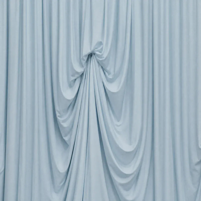 13 ft x 20 ft Pre-Sewn Spandex Backdrop Curtain with 3 Adjustable Ribbon Ties