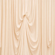 13 ft x 20 ft Pre-Sewn Spandex Backdrop Curtain with 3 Adjustable Ribbon Ties
