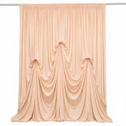 13 ft x 20 ft Pre-Sewn Spandex Backdrop Curtain with 3 Adjustable Ribbon Ties CUR_PANSPX_KNOT_2014_046