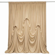 13 ft x 20 ft Pre-Sewn Spandex Backdrop Curtain with 3 Adjustable Ribbon Ties CUR_PANSPX_KNOT_2014_081