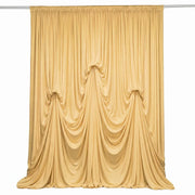 13 ft x 20 ft Pre-Sewn Spandex Backdrop Curtain with 3 Adjustable Ribbon Ties CUR_PANSPX_KNOT_2014_CHMP