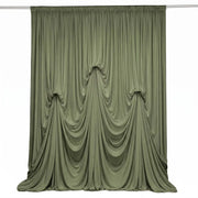 13 ft x 20 ft Pre-Sewn Spandex Backdrop Curtain with 3 Adjustable Ribbon Ties CUR_PANSPX_KNOT_2014_DSG