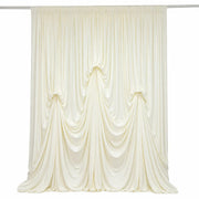 13 ft x 20 ft Pre-Sewn Spandex Backdrop Curtain with 3 Adjustable Ribbon Ties CUR_PANSPX_KNOT_2014_IVR
