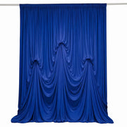 13 ft x 20 ft Pre-Sewn Spandex Backdrop Curtain with 3 Adjustable Ribbon Ties CUR_PANSPX_KNOT_2014_ROY
