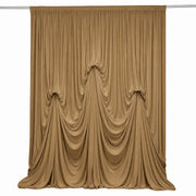 13 ft x 20 ft Pre-Sewn Spandex Backdrop Curtain with 3 Adjustable Ribbon Ties CUR_PANSPX_KNOT_2014_TAUP