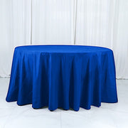 132" Cotton Blend Round Tablecloth for Weddings and Events