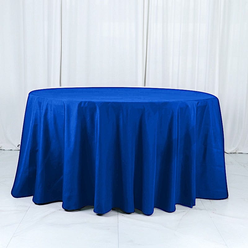 132" Cotton Blend Round Tablecloth for Weddings and Events
