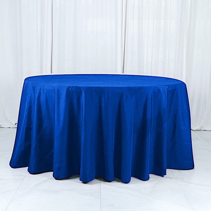132" Cotton Blend Round Tablecloth for Weddings and Events