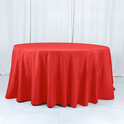 132" Cotton Blend Round Tablecloth for Weddings and Events