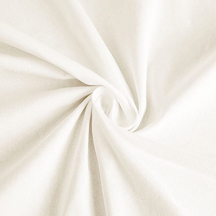 132" Cotton Blend Round Tablecloth for Weddings and Events