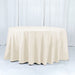 132" Cotton Blend Round Tablecloth for Weddings and Events