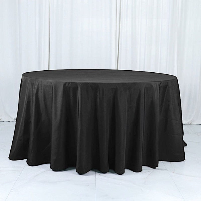 132" Cotton Blend Round Tablecloth for Weddings and Events