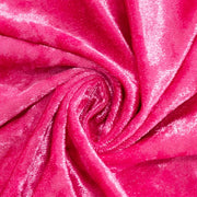 132" Crushed Premium Velvet Round Tablecloth