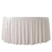 132" Crushed Premium Velvet Round Tablecloth