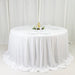 132" Fire Retardant Polyester Scuba Round Tablecloth
