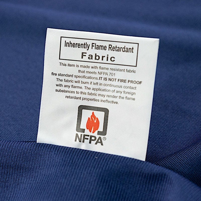 132" Fire Retardant Polyester Scuba Round Tablecloth