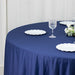 132" Fire Retardant Polyester Scuba Round Tablecloth