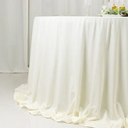 132" Fire Retardant Polyester Scuba Round Tablecloth