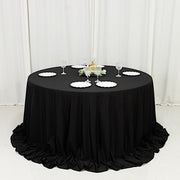 132" Fire Retardant Polyester Scuba Round Tablecloth