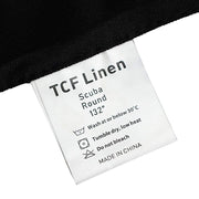 132" Fire Retardant Polyester Scuba Round Tablecloth