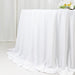 132" Fire Retardant Polyester Scuba Round Tablecloth