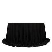 132" Fire Retardant Polyester Scuba Round Tablecloth TAB_SCUBA_IFR_136_BLK