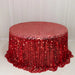132" Large Payette Sequin Round Tablecloth