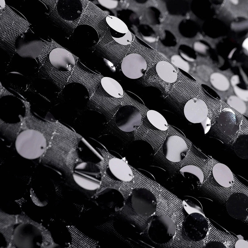 132" Large Payette Sequin Round Tablecloth