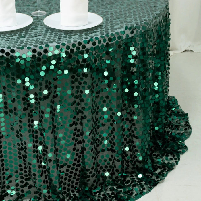132" Large Payette Sequin Round Tablecloth