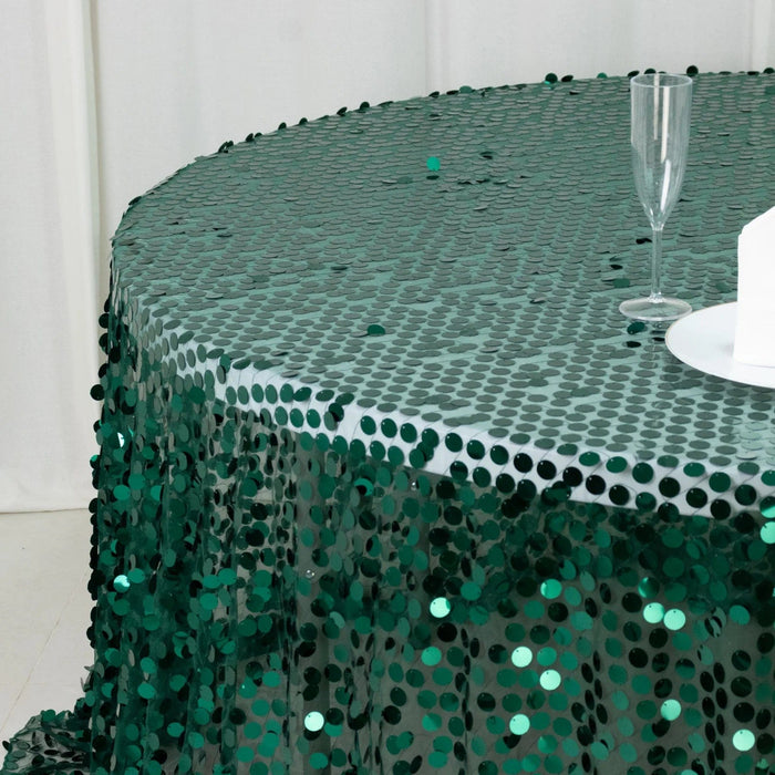 132" Large Payette Sequin Round Tablecloth