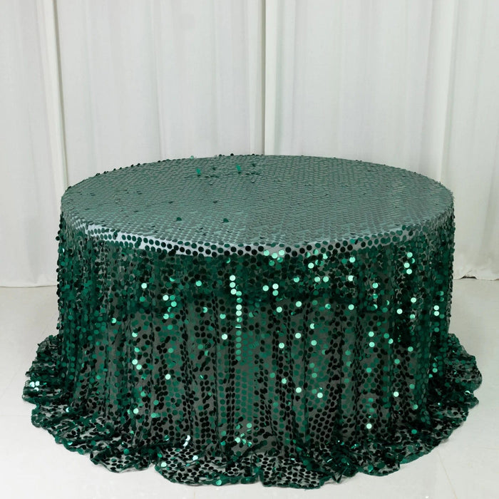 132" Large Payette Sequin Round Tablecloth